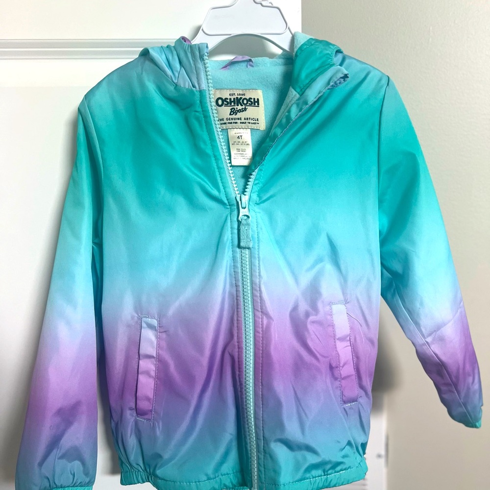 Oshkosh fleece lined windbreaker coat